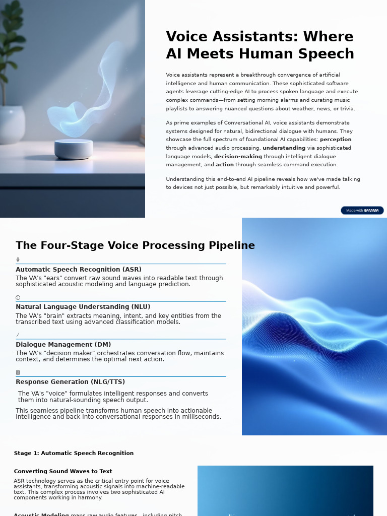 Voice Assistants Where AI Meets Human Speech | PDF | Speech Recognition ...