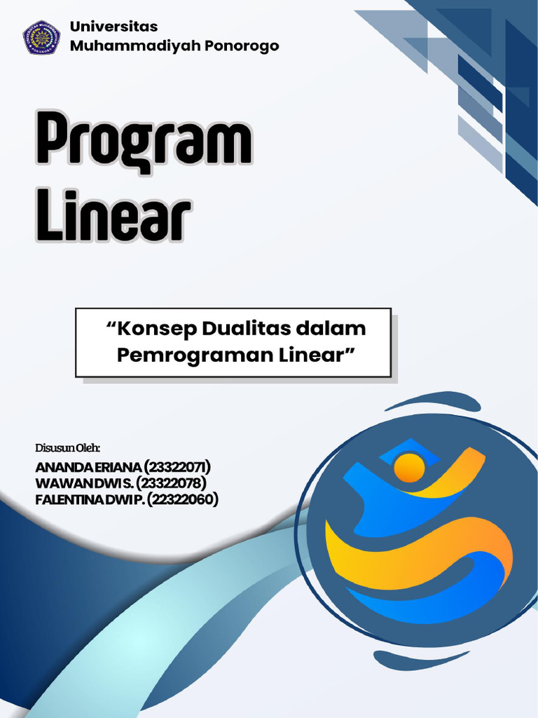 Konsep Masalah Dual dalam Pemrograman Linear | PDF