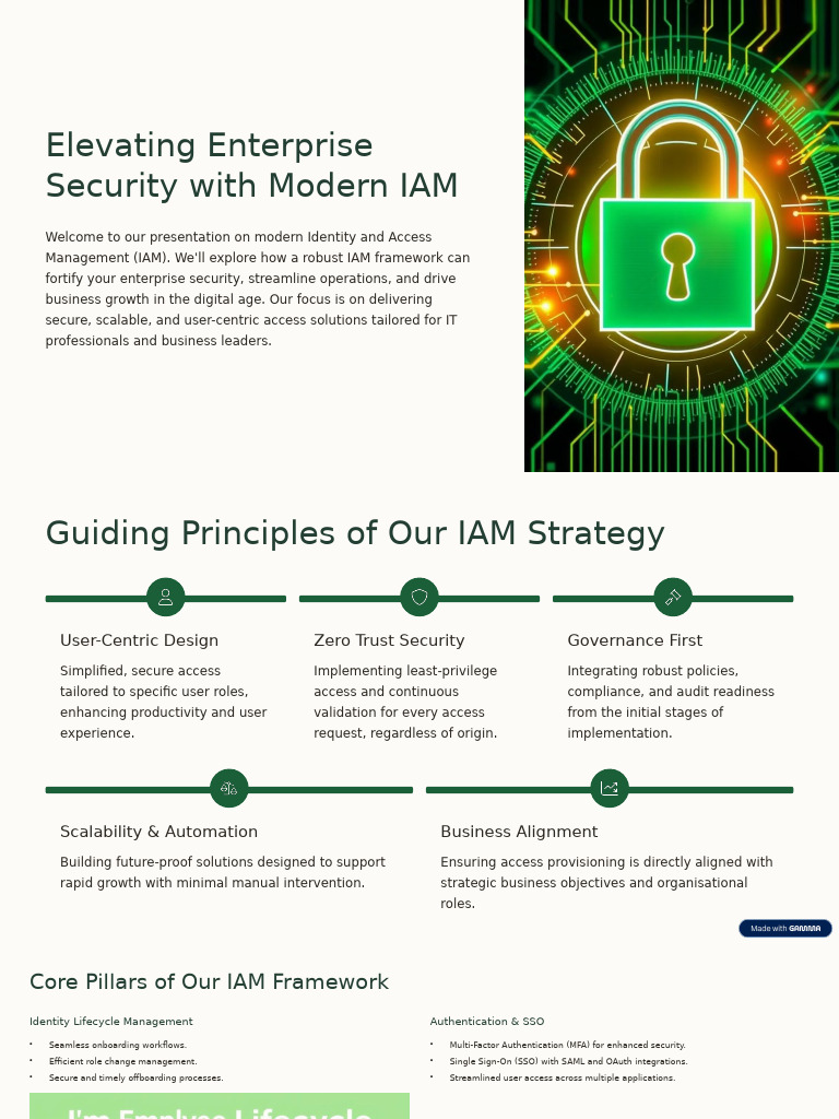 Elevating Enterprise Security With Modern IAM | PDF | Computer Security ...