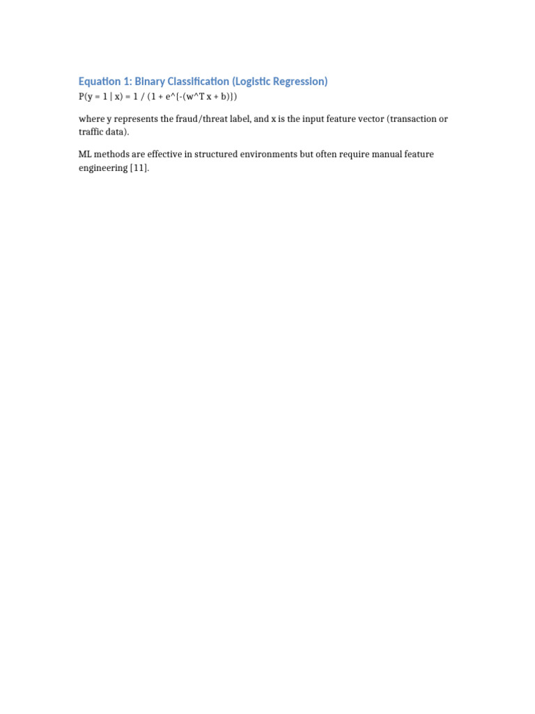 Logistic Regression for Binary Classification | PDF