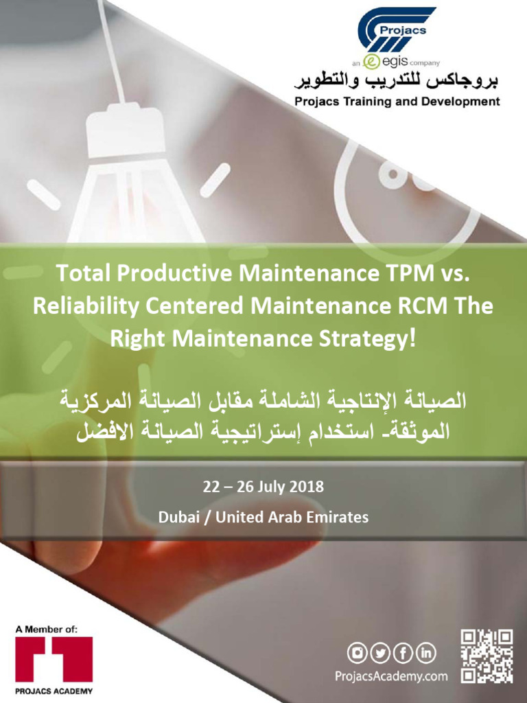 TPM vs RCM: Optimal Maintenance Strategies | PDF | Reliability ...