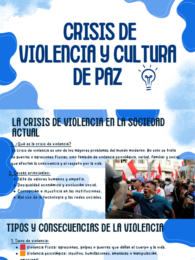 Crisis de Violencia y Cultura de Paz | PDF | Violencia | Agresión