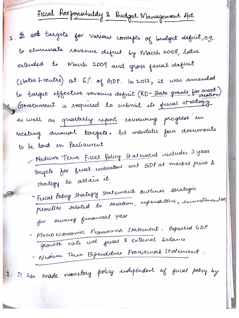 FRBM | PDF