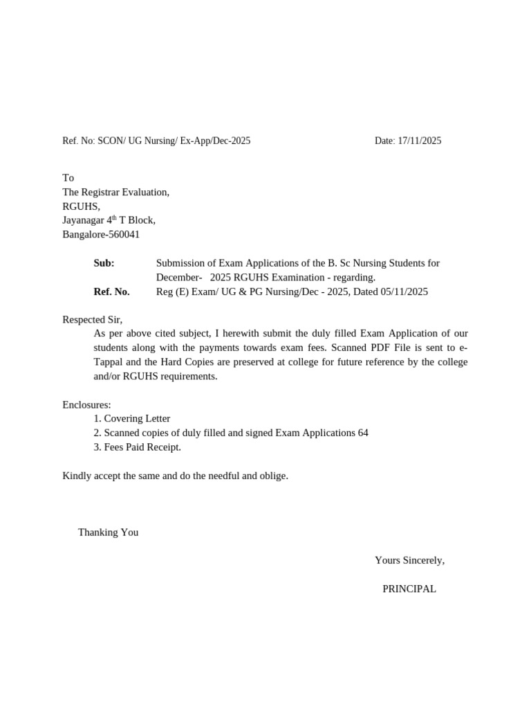 RGUHS Exam Applications Dec 2025 | PDF