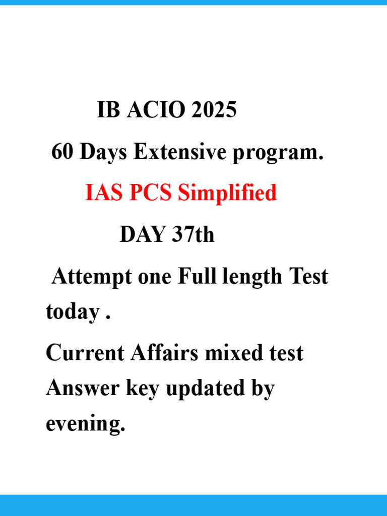 Day 37th Ib Acio 2025 | PDF