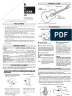 Electric Acoustic Guitar: Owner's Manual