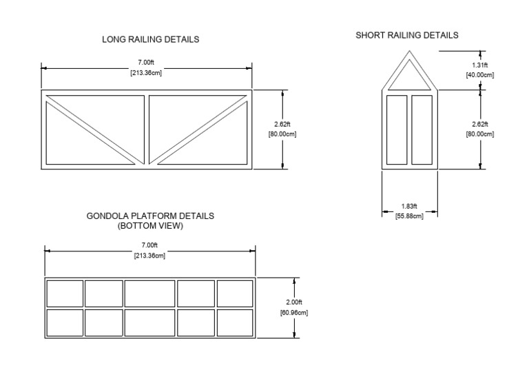 Gondola Platform and Railing Specs | PDF