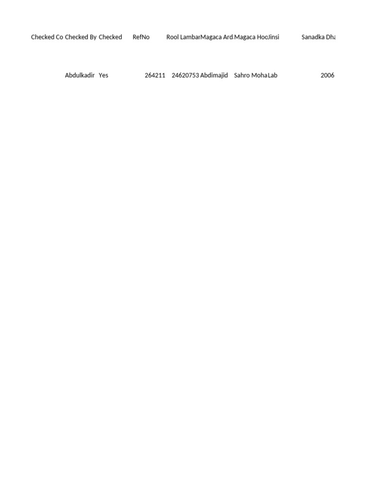 Checking Application | PDF
