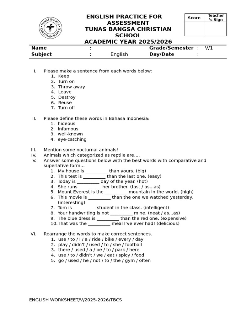 Exercise Unit 5 and 6 Before SAS | PDF