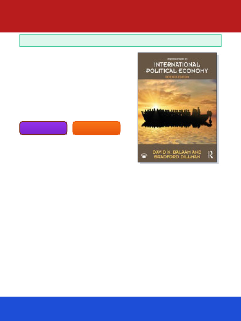 INTRODUCTION TO INTERNATIONAL POLITICAL ECONOMY BALAAM 7TH EDITION PDF visual data 6