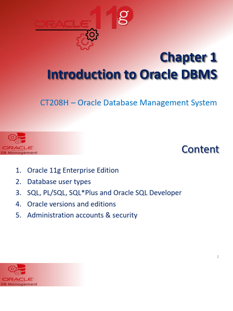 Introduction to Oracle DBMS Overview | PDF | Databases | Relational ...