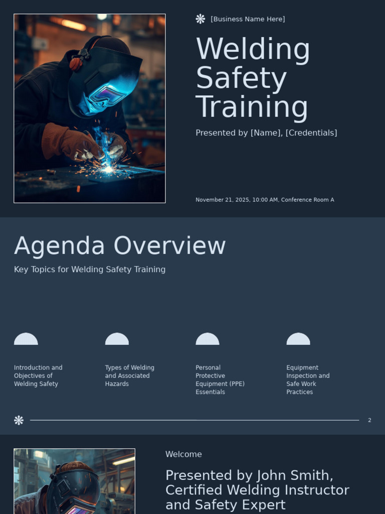 Welding Safety Training Overview | PDF | Welding | Construction