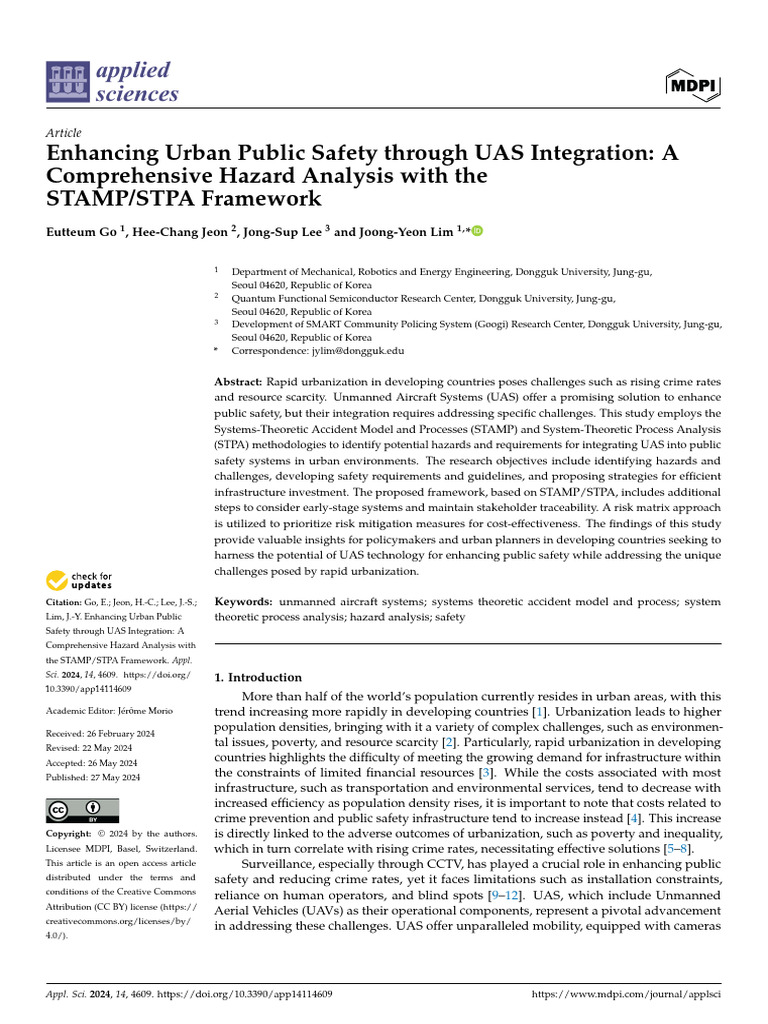 Enhancing Urban Public Safety Through UAS Integration A Comprehensive ...