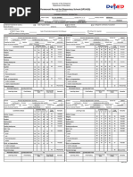 SF10 Elementary School Record | PDF | Cognition | Behavior Modification