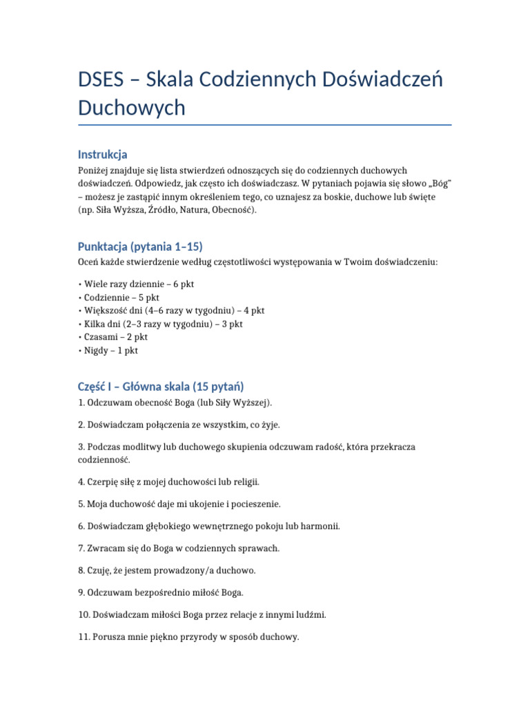 Dses Skala PL | PDF