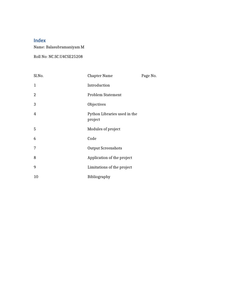 Project Overview: Python Application | PDF
