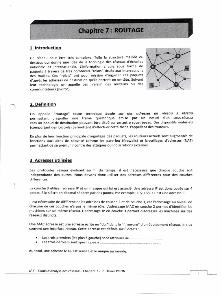 Comprendre le routage et les réseaux IP | PDF | Adresse IP | Routeur