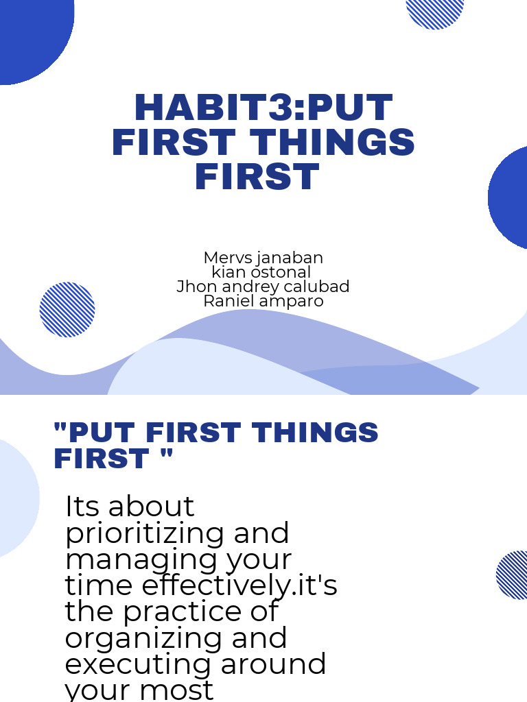 Habit3Put-first-things-first 20251117 230055 0000 | PDF