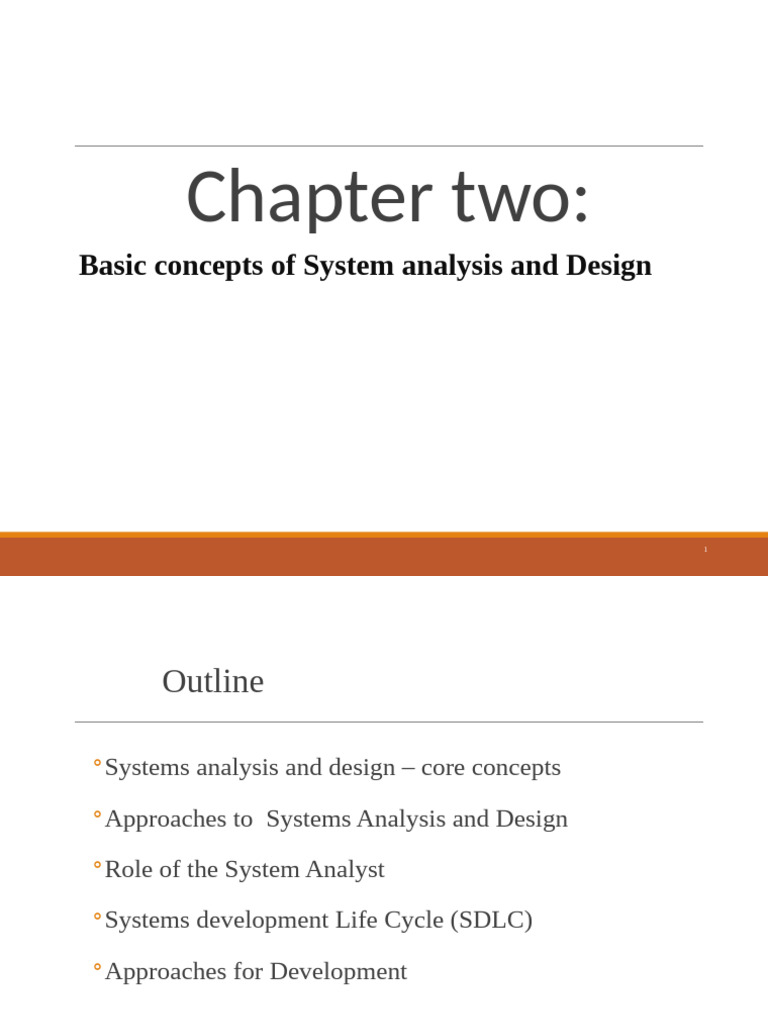 System Analysis and Design Overview | PDF | Software Development ...