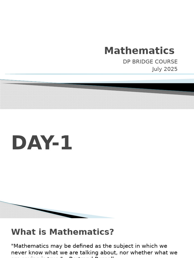Bridge Course July 25 | PDF
