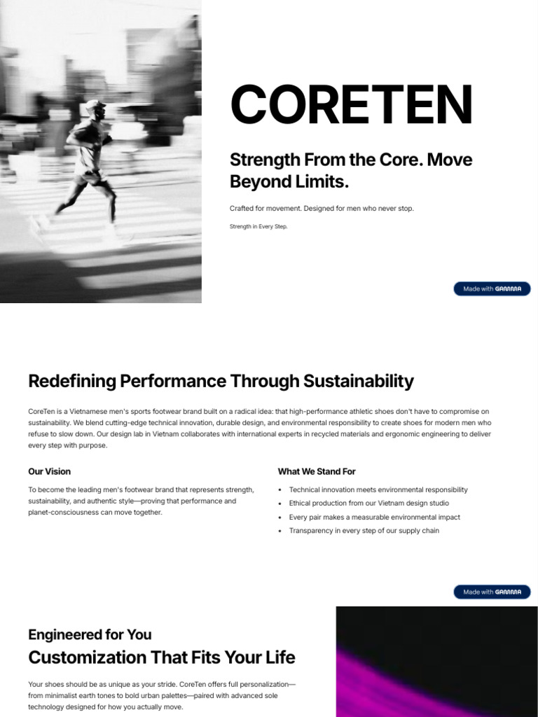 CORETEN | PDF | Sustainability | Shoe