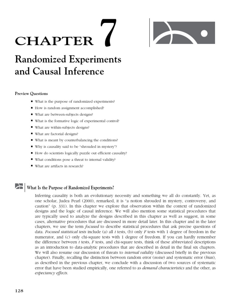Purpose of Randomized Experiments | PDF | Experiment | Causality