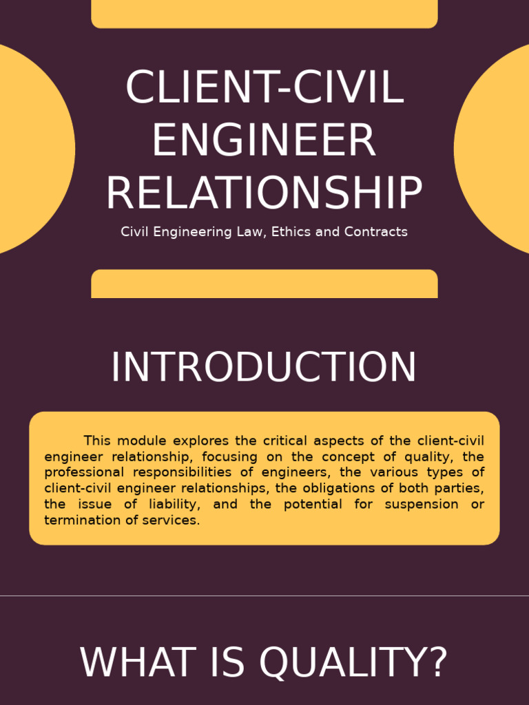 Client-Civil Engineer Relationship Guide | PDF | Legal Liability ...