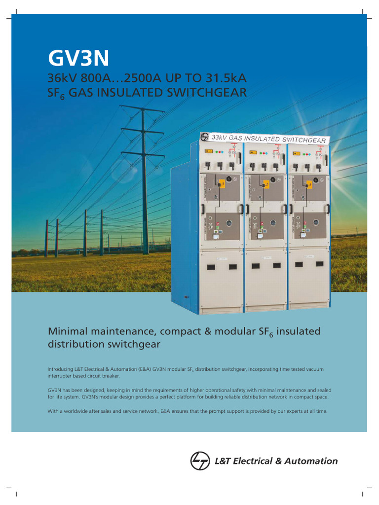 Compact Modular SF6 Switchgear Solutions | PDF | Electricity ...