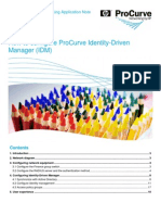 How To Configure Procurve Identity-Driven Manager (Idm) : An HP Procurve Networking Application Note