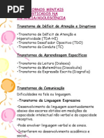 Slides Transtornos Diagnosticados na Infância
