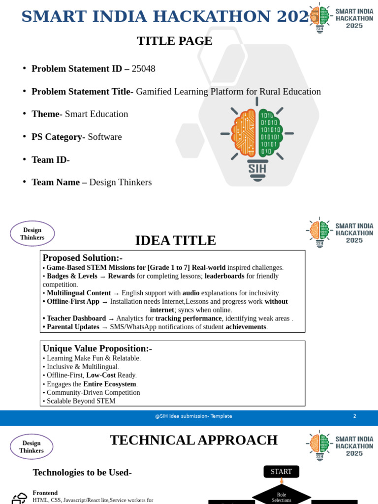 SIH PPT 2025 | PDF | Information Technology | Computing