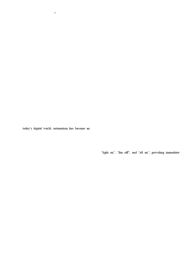 Voice-Controlled Home Automation System | PDF | Home Automation | Arduino