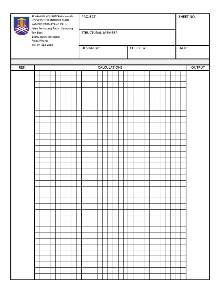 Design Sheet 1pg | PDF