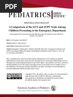 AVPU Scale: Assessing Consciousness Quickly | PDF | Coma | Emergency ...