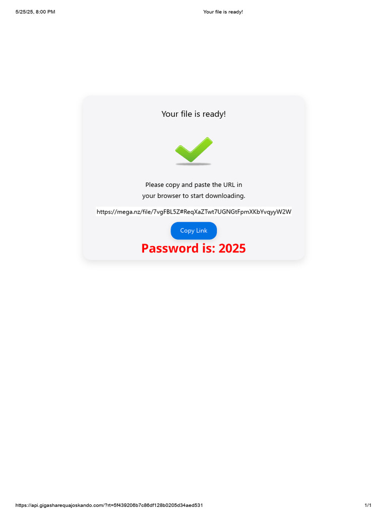 Your File Is Ready! | PDF