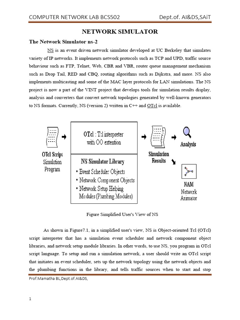 NS-2 Network Simulator Guide | PDF | Computer Network | C++
