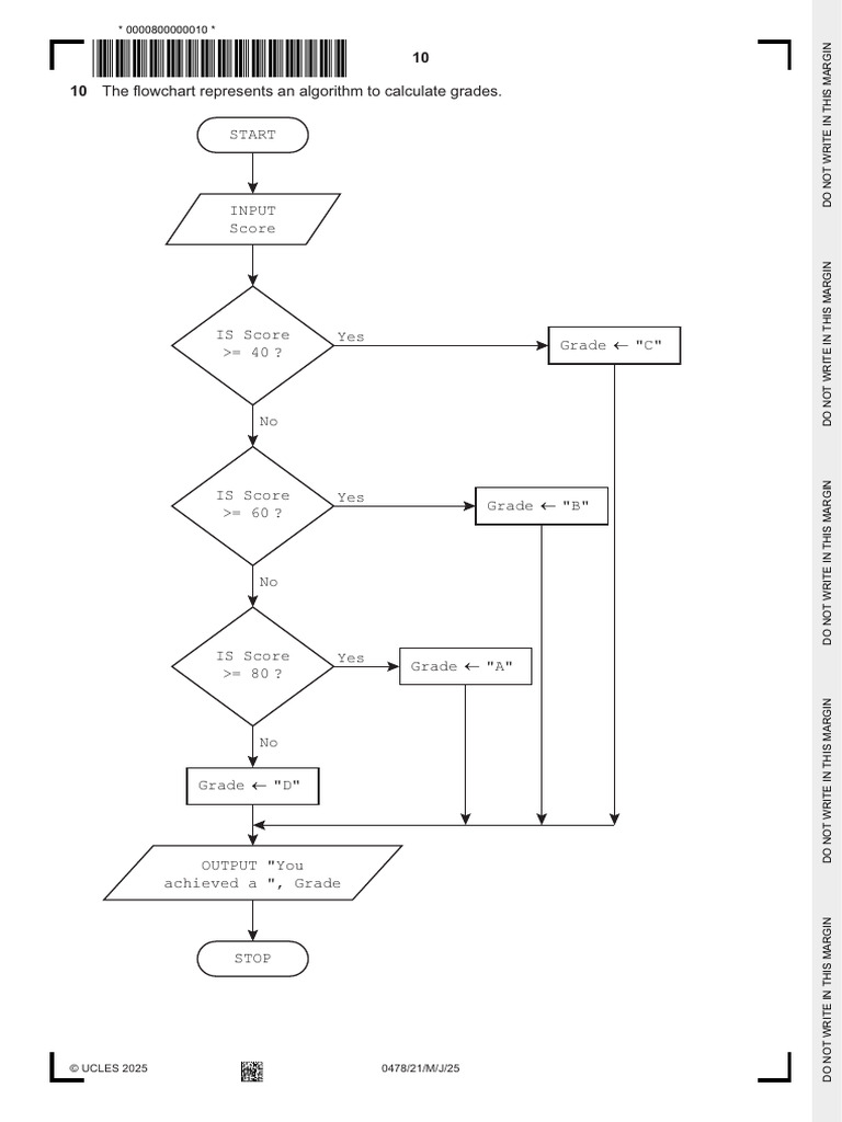 Algorithm for Grade Calculation Flowchart | PDF | Algorithms | String ...