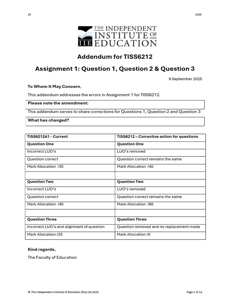 Tiss6212addendum Ass 1 | PDF | Educational Technology | Lesson Plan