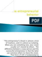 Entrepreneurial Behavior