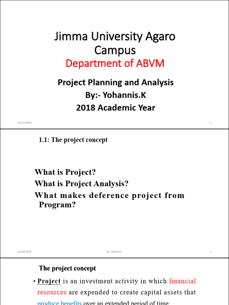 Project Planning and Analysis Overview | PDF | Feasibility Study | Cost ...