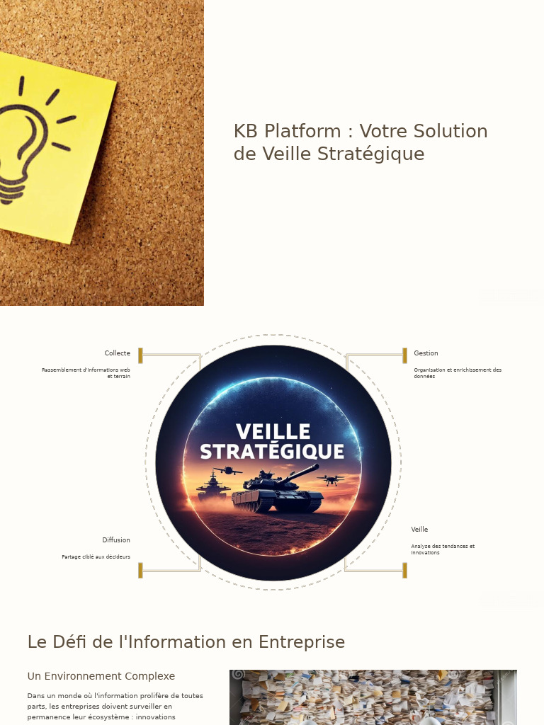 Veille Stratégique avec KB Platform | PDF | Intelligence artificielle ...