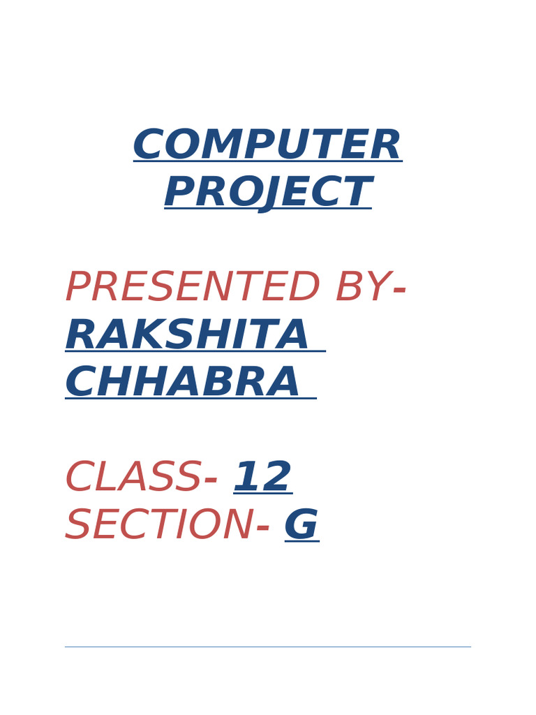 JAVA PROGRAMS- computer project | PDF | Matrix (Mathematics) | Boolean ...