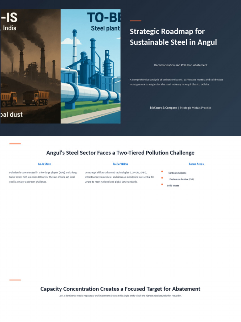 Sustainable Steel Roadmap for Angul | PDF | Steel | Climate Change ...