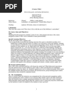 Download Syllabus Template by Hans De Keulenaer SN9542049 doc pdf