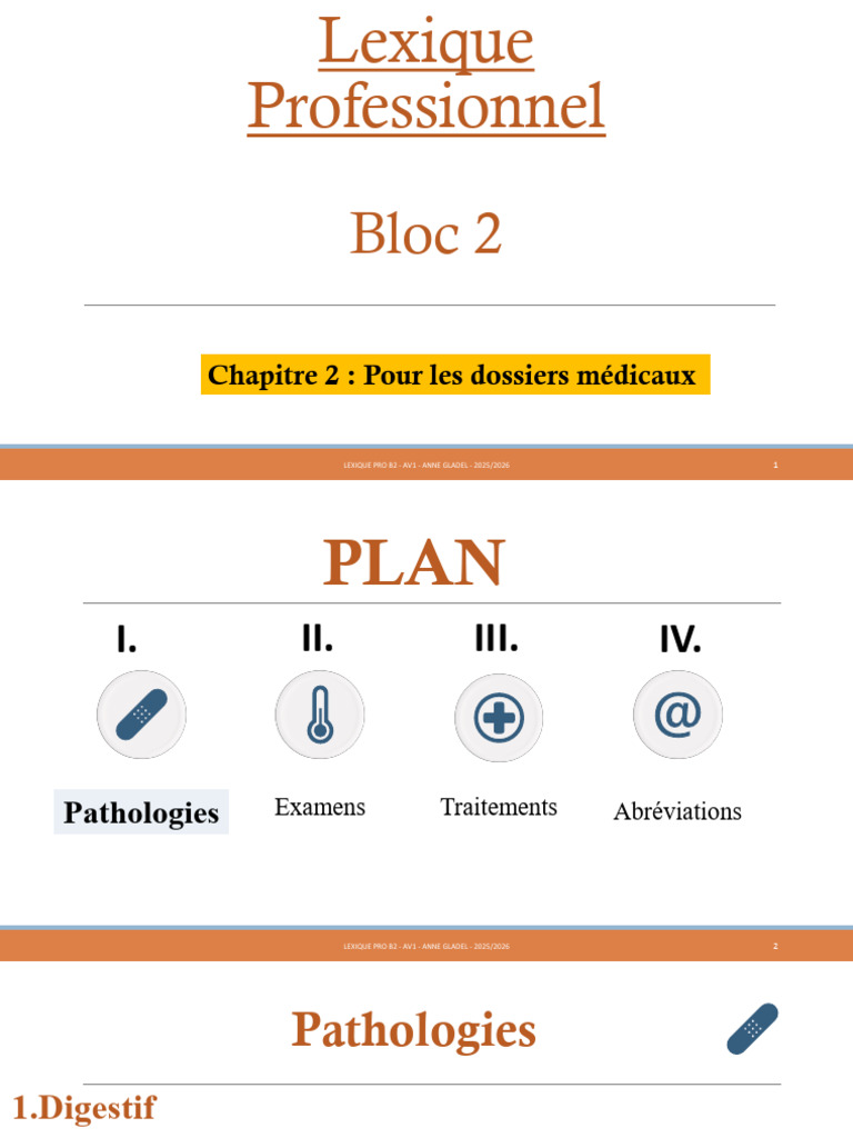 Lexique des Pathologies Médicales ASV | PDF | Poumon | Vomissement