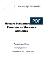 Notiuni Fund Amen Tale Si Probleme de Mecanica Analitica