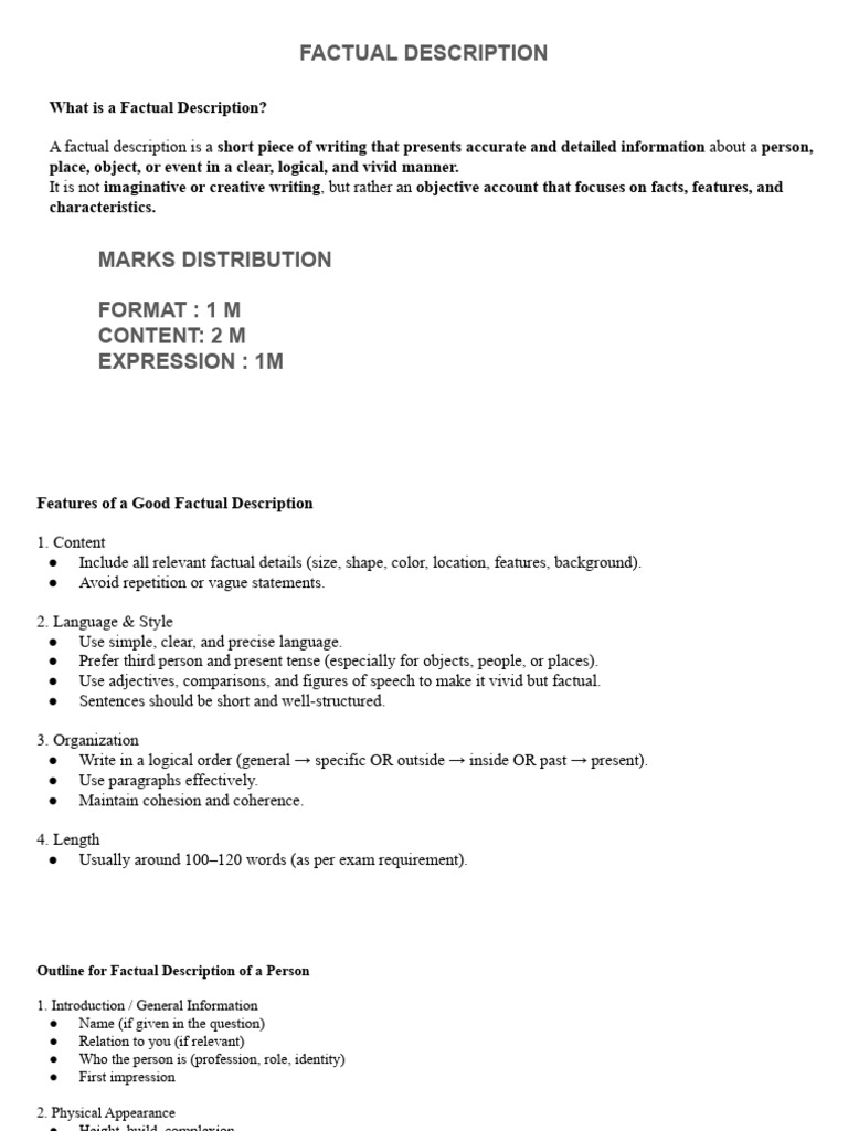 Understanding Factual Descriptions | PDF