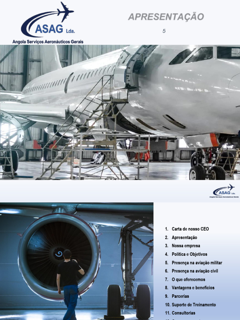 Serviços de Manutenção Aeronáutica em Angola | PDF | Aviação | Cadeia ...