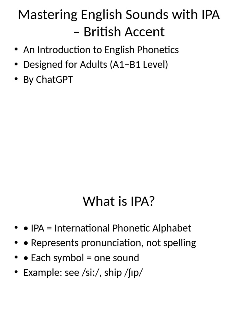 Teaching IPA For Beginners | PDF | Vowel | Phonetics