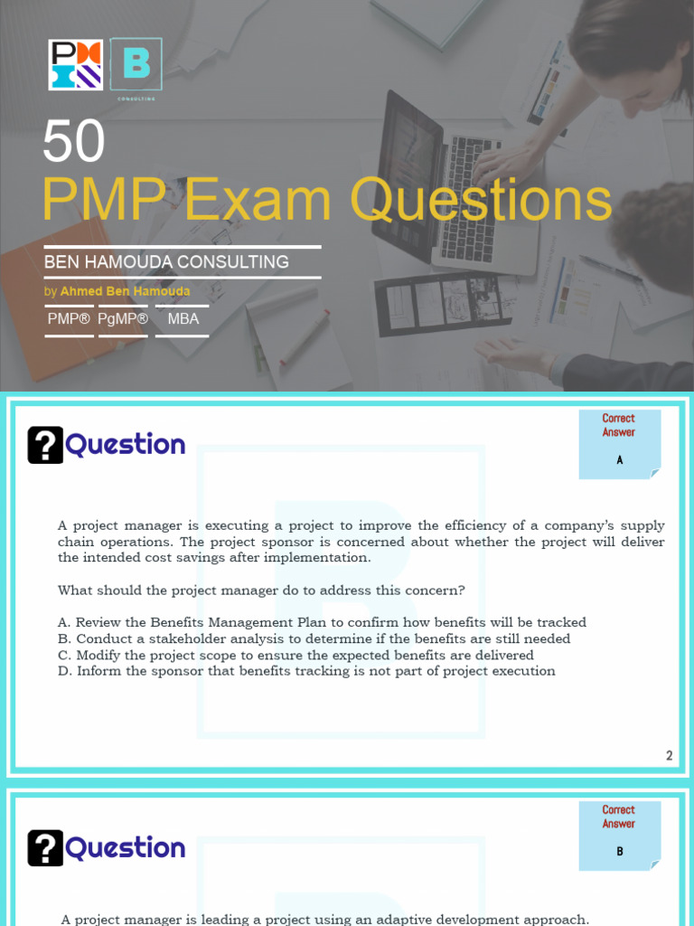 PMP Exam Questions and Answers Guide | PDF | Scrum (Software ...